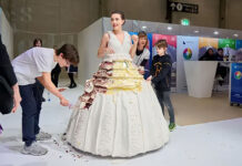 Swiss Baker’s Largest Wearable Cake Dress Creation Sets New Guinness World Record